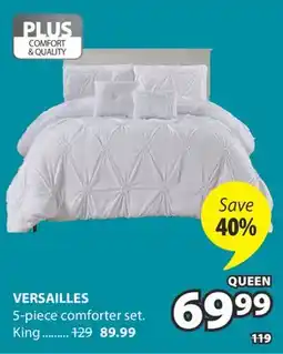 JYSK VERSAILLES 5-piece comforter set offer