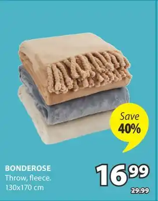 JYSK BONDEROSE Throw offer