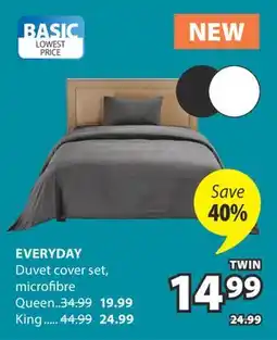 JYSK EVERYDAY Duvet cover set, microfibre offer