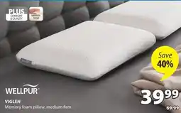 JYSK VIGLEN Memory foam pillow offer
