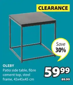 JYSK OLEBY Patio side table offer