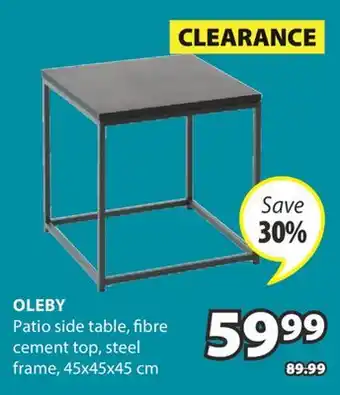 JYSK OLEBY Patio side table offer