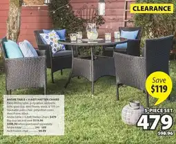JYSK ANDRE TABLE + 4 AIDT/HATTEN CHAIRS offer