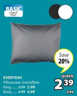 JYSK EVERYDAY Pillowcase microfibre offer