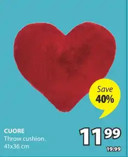 JYSK CUORE Throw cushion offer