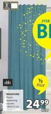 JYSK BRADFORD Room darkening curtain offer