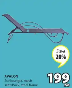 JYSK AVALON Sunlounger offer