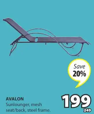 JYSK AVALON Sunlounger offer