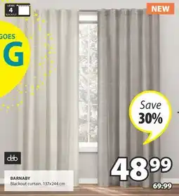JYSK BARNABY Blackout curtain offer