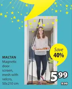 JYSK MALTAN Magnetic door screen offer