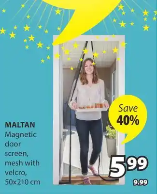 JYSK MALTAN Magnetic door screen offer