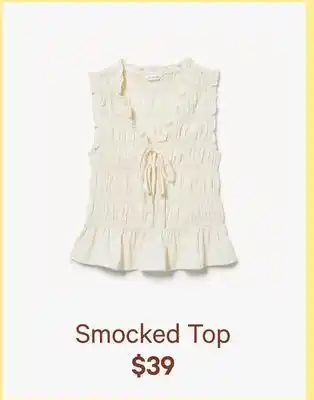 Joe Fresh Smocked Top offer