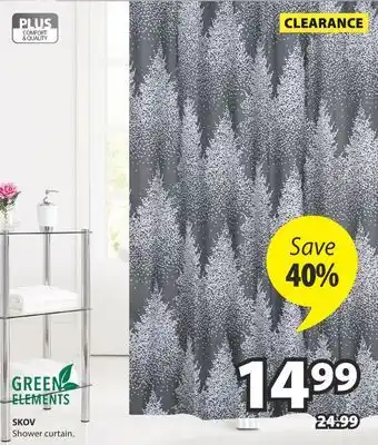 JYSK SKOV Shower curtain offer