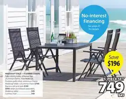 JYSK MADERUP TABLE + 4 LOMMA CHAIRS offer