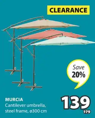 JYSK MURCIA Cantilever umbrella offer