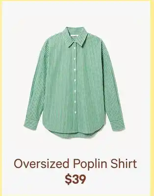 Joe Fresh Oversized Poplin Shirt offer