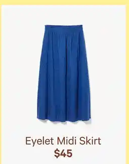 Joe Fresh Eyelet Midi Skirt offer