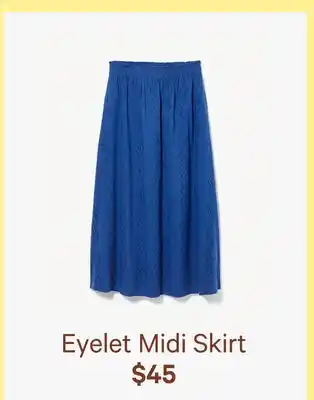 Joe Fresh Eyelet Midi Skirt offer