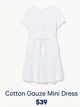 Joe Fresh Cotton Gauze Mini Dress offer