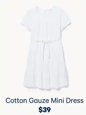 Joe Fresh Cotton Gauze Mini Dress offer