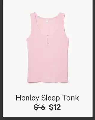Joe Fresh Henley Sleep Tank offer