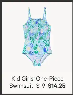 Joe Fresh Kid Girls' One-Piece Swimsuit offer