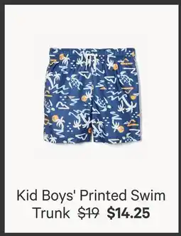 Joe Fresh Kid Boys' Printed Swim Trunk offer
