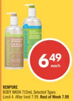 Shoppers Drug Mart RENPURE BODY WASH offer