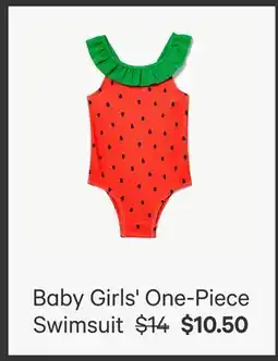 Joe Fresh Baby Girls' One-Piece Swimsuit offer