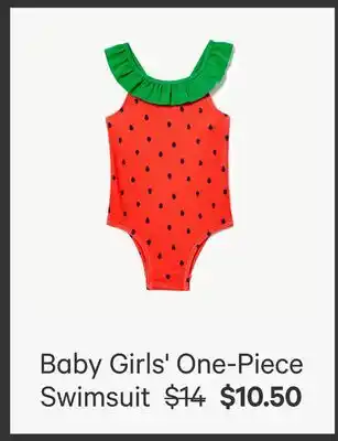 Joe Fresh Baby Girls' One-Piece Swimsuit offer