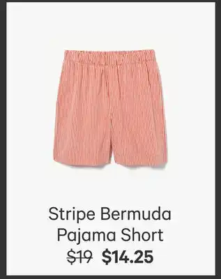 Joe Fresh Stripe Bermuda Pajama Short offer