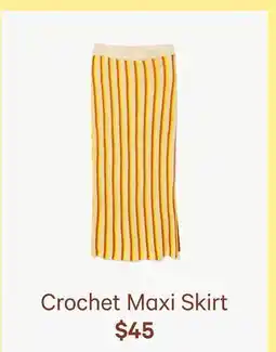 Joe Fresh Crochet Maxi Skirt offer