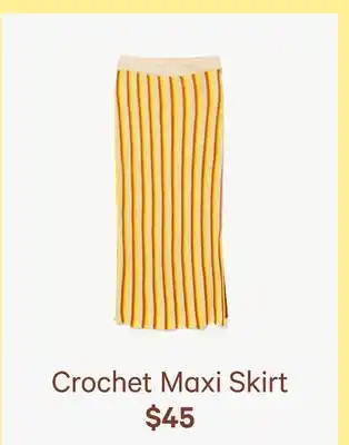 Joe Fresh Crochet Maxi Skirt offer