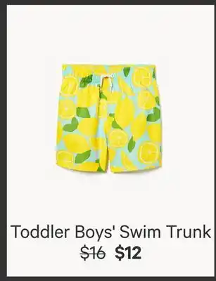 Joe Fresh Toddler Boys' Swim Trunk offer