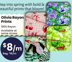 Fabricland Olivia Rayon Prints offer