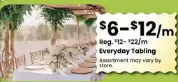 Fabricland Everyday Tabling offer