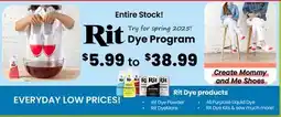 Fabricland Rit Dye Program offer