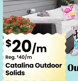 Fabricland Catalina Outdoor Solids offer