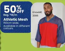 Fabricland Athletic Mesh offer