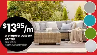 Fabricland Waterproof Outdoor Canvas offer