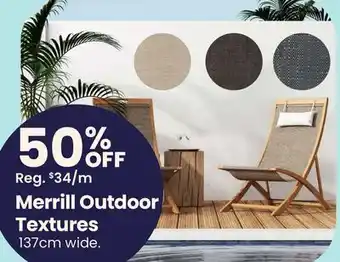 Fabricland Merrill Outdoor Textures offer