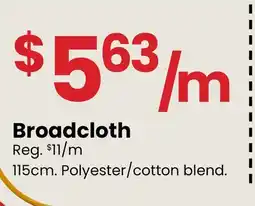 Fabricland Broadcloth offer