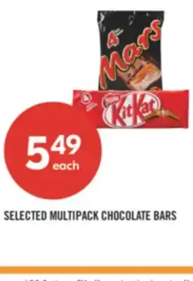 Shoppers Drug Mart SELECTED MULTIPACK CHOCOLATE BARS offer