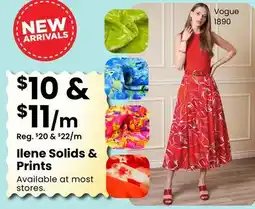 Fabricland Ilene Solids & Prints offer