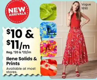 Fabricland Ilene Solids & Prints offer