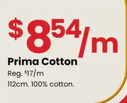 Fabricland Prima Cotton offer