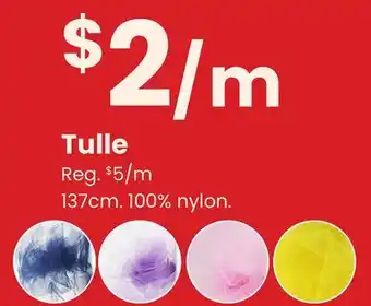 Fabricland Tulle offer