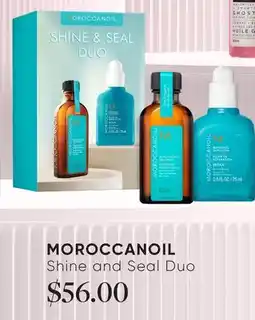 Chatters Salon MOROCCANOIL Shine and Seal Duo offer