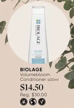 Chatters Salon BIOLAGE Volumebloom Conditioner offer