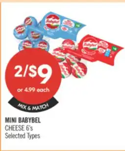 Shoppers Drug Mart MINI BABYBEL CHEESE 6's offer
